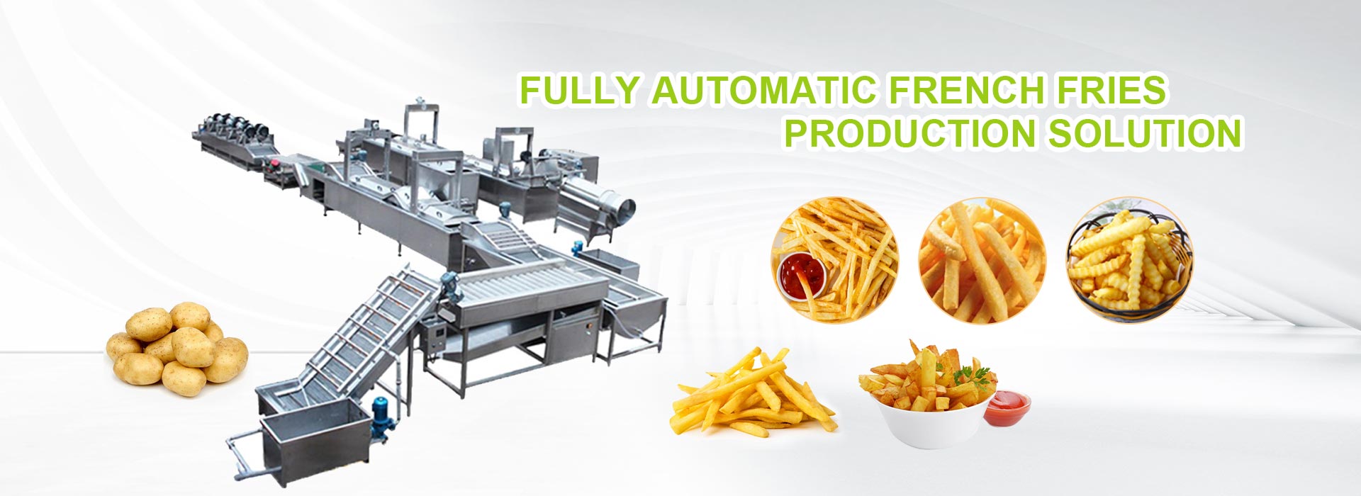 french fries production line