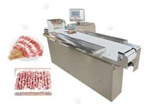 Meat skewer machine