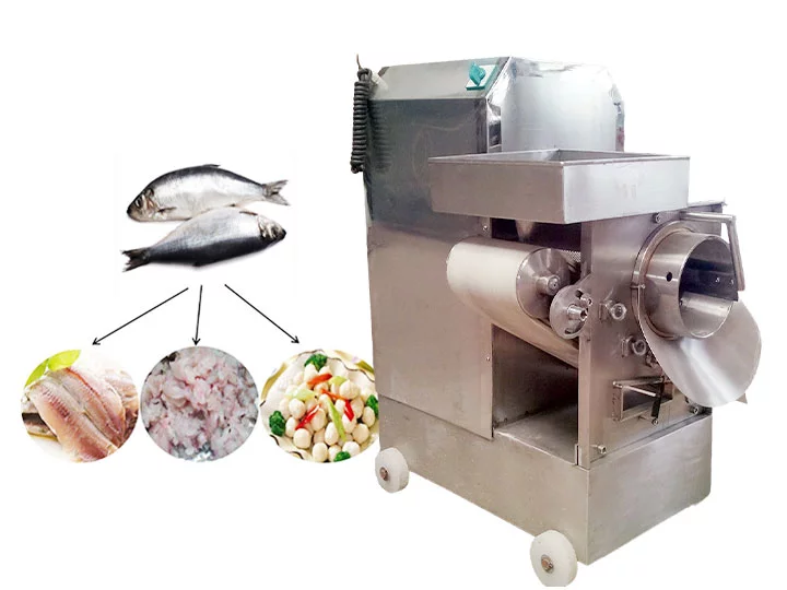 Fish meat separating machine