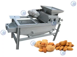 Almond shelling machine