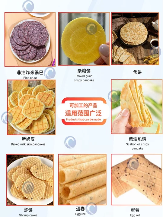 Egg roll machine applications