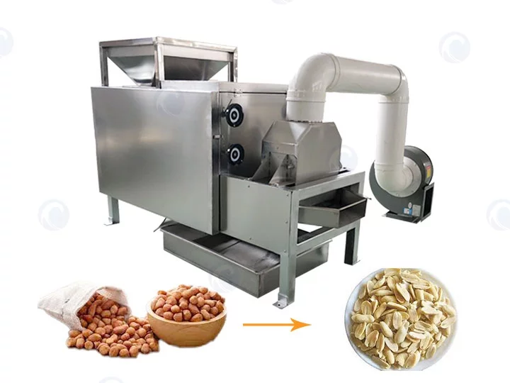 Peanut half cutting machine