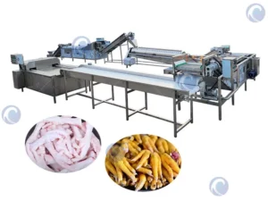 Chicken feet processing line