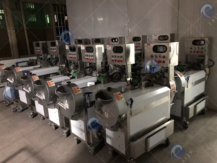 Double head vegetable cutter machine in stock