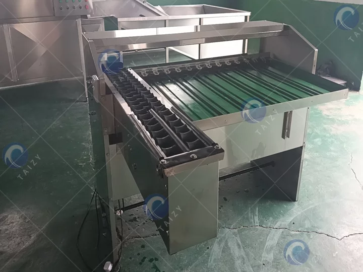 Egg grading machine