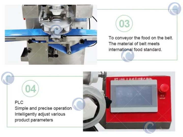 encrusting machine structure