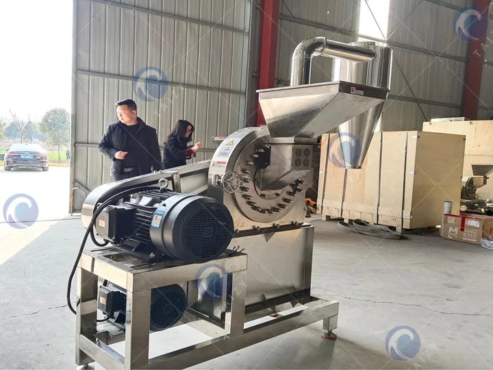 chili crusher machine with single dust collector