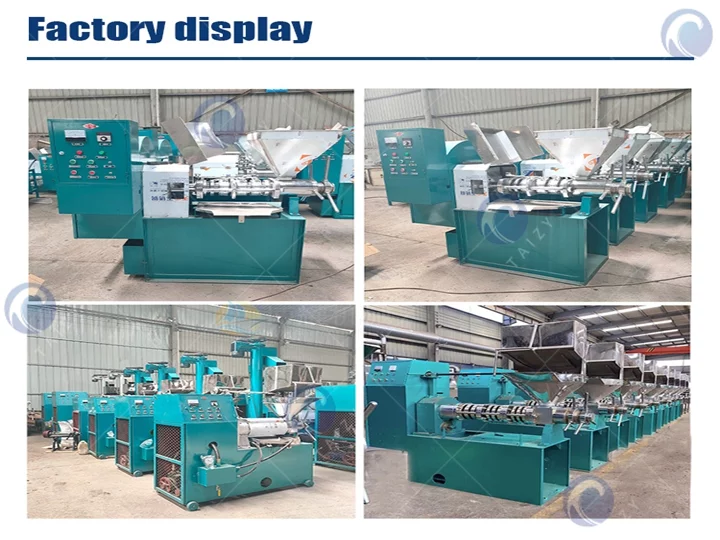 Screw oil press machine display