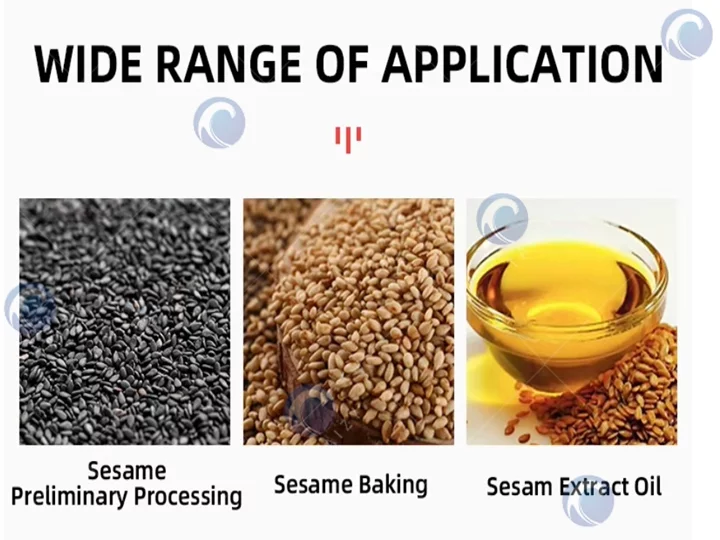 Sesame seed cleaning machine application