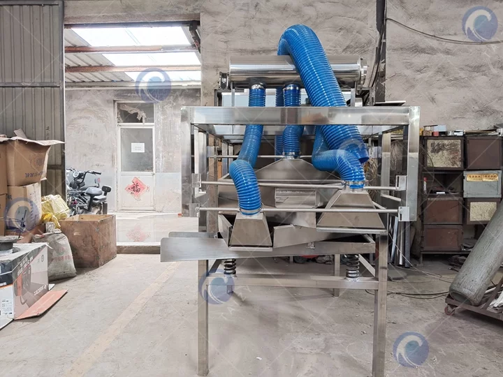 Máquina de descascamento de grãos de cacau