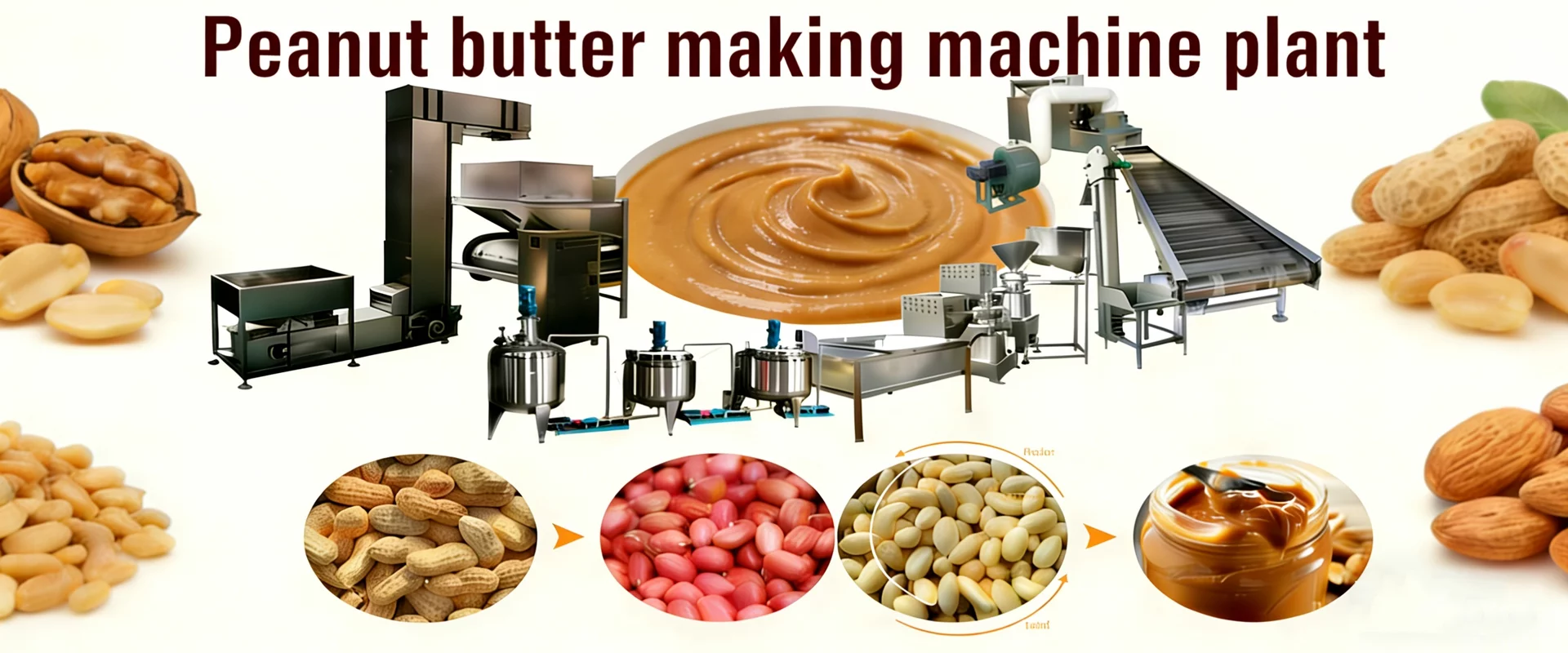peanut butter making machine plant