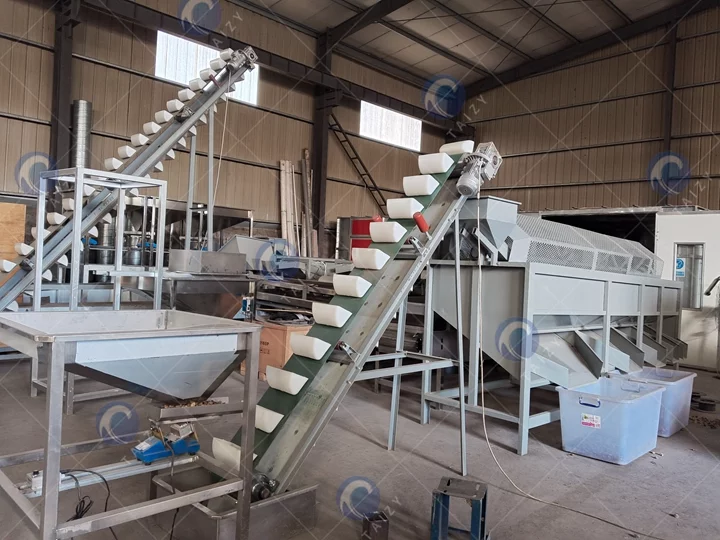 almond shell separator machine exported