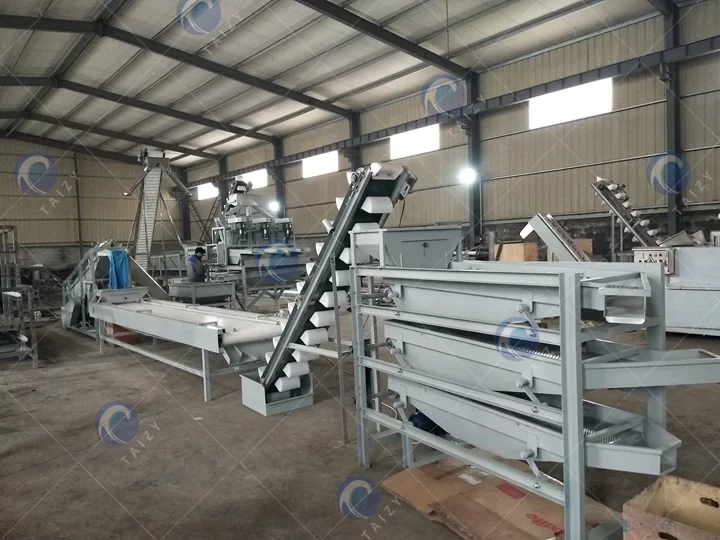 almond shell separator machine